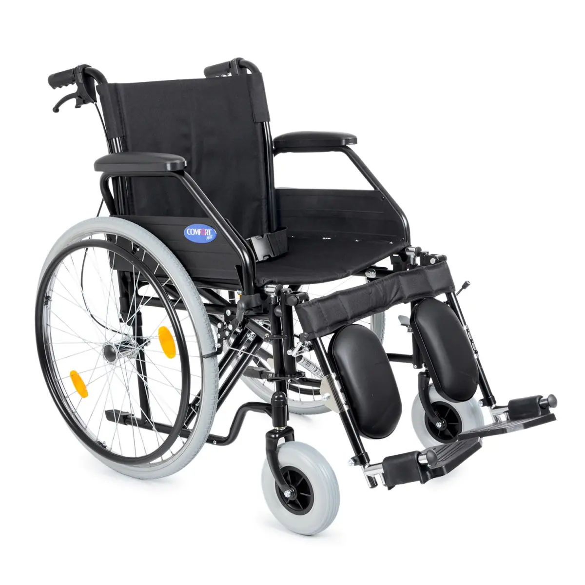 Comfort Plus DM-303 50cm Standart Manuel Tekerlekli Sandalye (Özellikli, Baldır Destekli)
