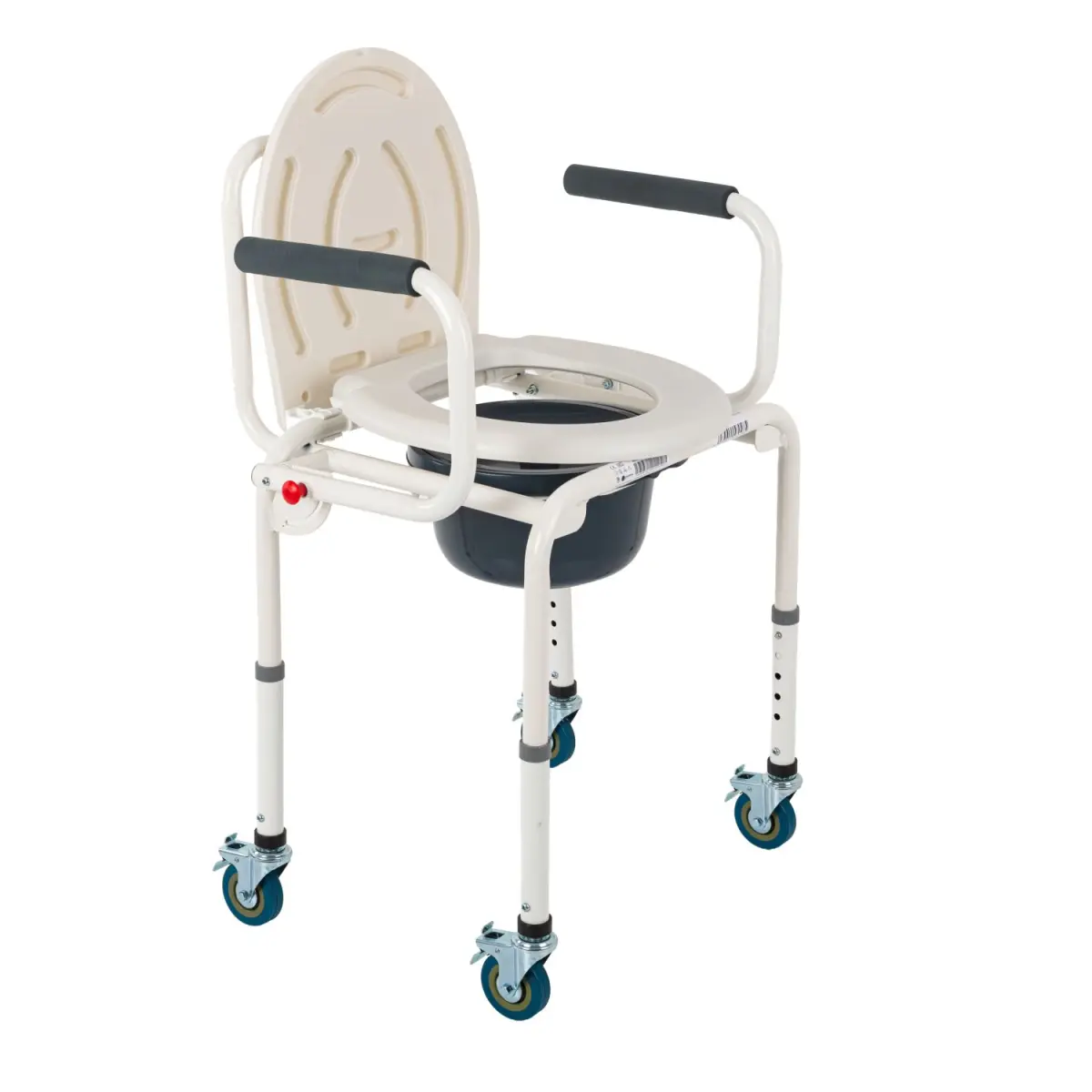 Comfort Plus DM-3520 Tuvalet Özellikli Tekerlekli Kovalı Komot Sandalyesi