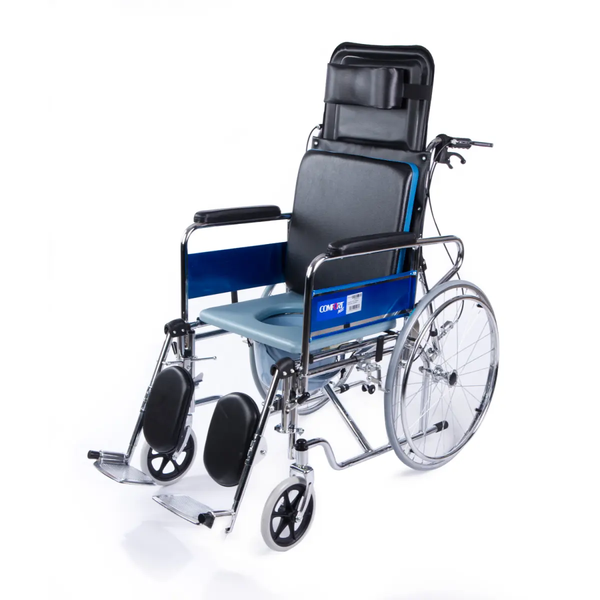 Comfort Plus DY02609GC Sırtı Yatar Ayak Kalkar Tuvalet Özellikli Tekerlekli Sandalye