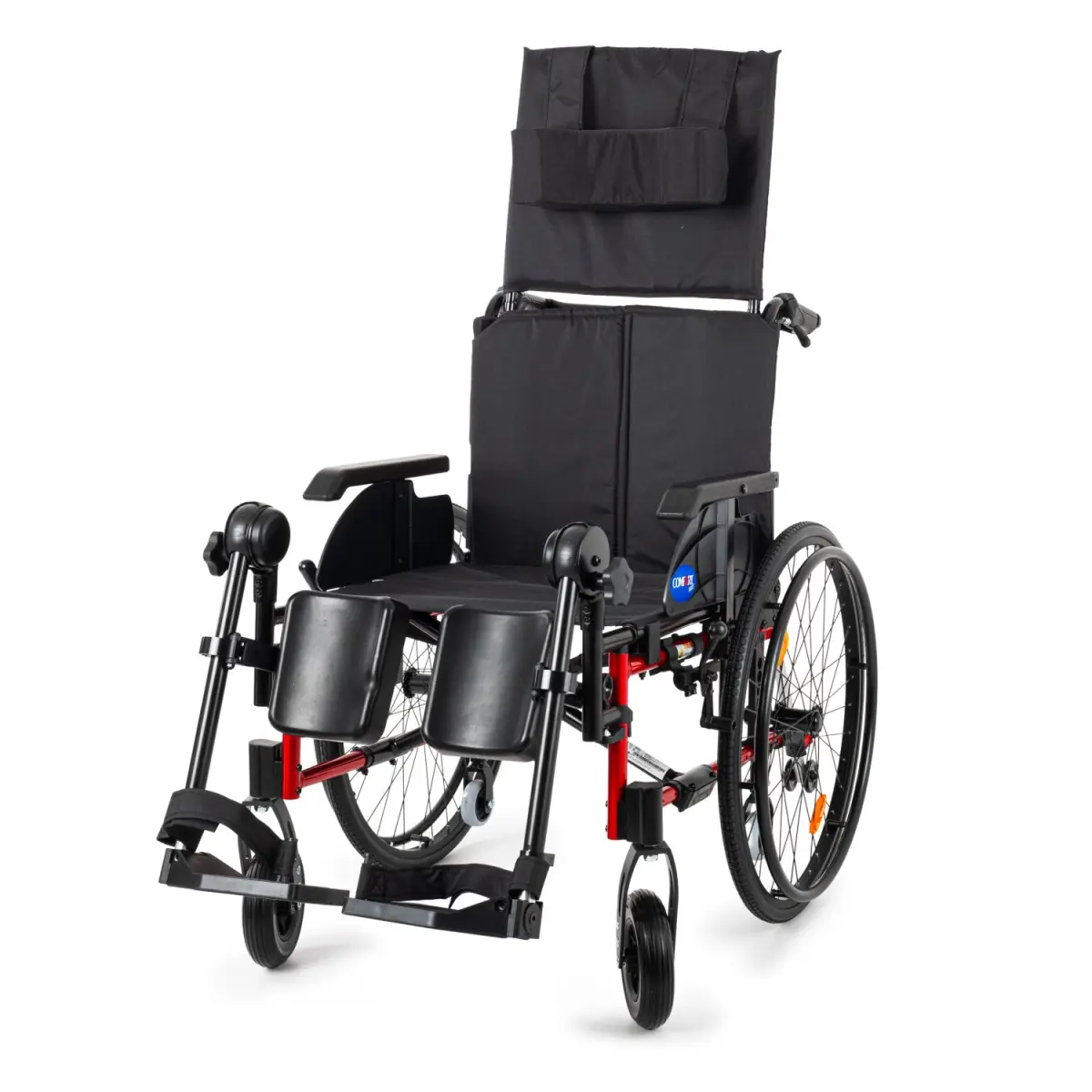 Comfort Plus Recline 38 cm (AL-001JL) Sirt Yatar Tekerlekli Sandalye (Baldir Destekli)