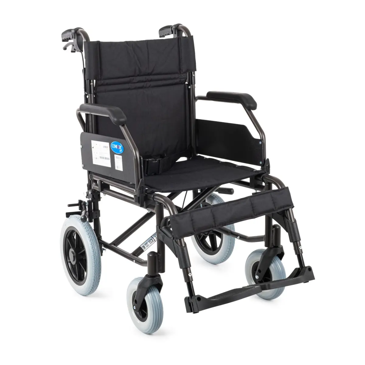 Comfort Plus YK9064F (DM-337 45 cm) Kahverengi Aluminyum Ozellikli Transfer Tekerlekli Sandalye